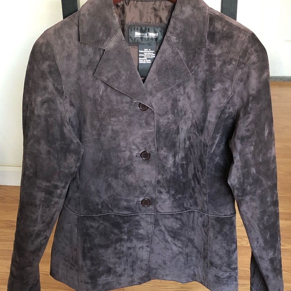 Suede blazer